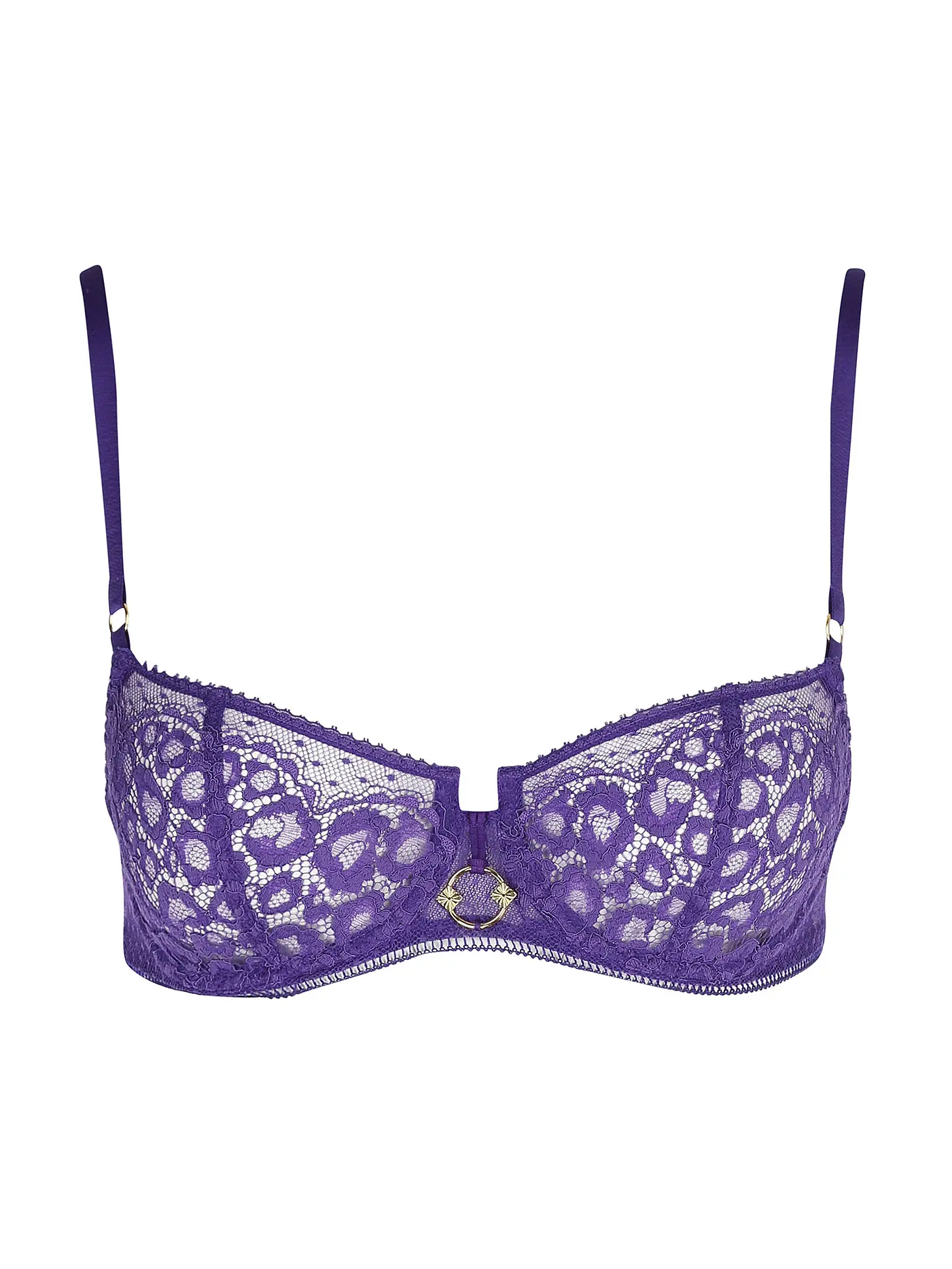 AUBADE | Halbschalen BH mit Bügel ILLUSION FAUVE ultraviolet | 